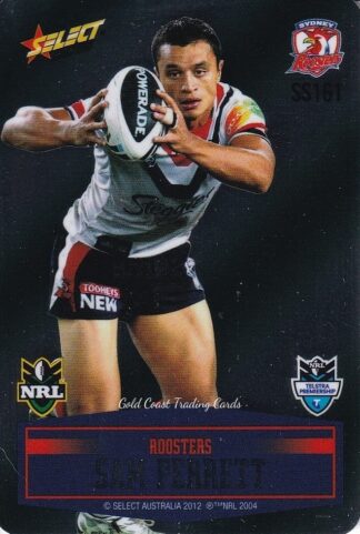 2012 NRL Champions Unpeeled Parallel Card - SS161 Sam Perrett Sydney Roosters