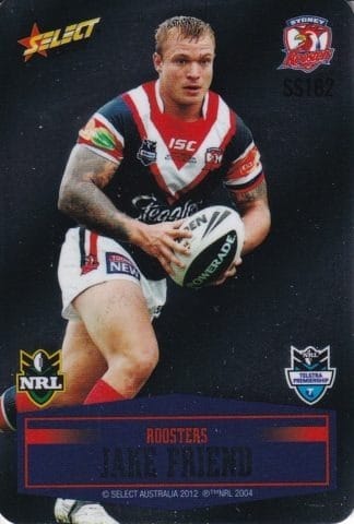2012 NRL Champions Unpeeled Parallel Card - SS162 Jake Friend Sydney Roosters