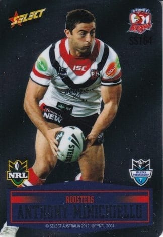 2012 NRL Champions Unpeeled Parallel Card - SS164 Anthony Minichiello Sydney Roosters