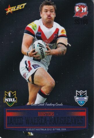 2012 NRL Champions Unpeeled Parallel Card - SS166 Jared Waerea-Hargreaves Sydney Roosters