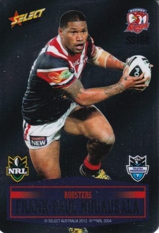 2012 NRL Champions Unpeeled Parallel Card - SS168 Frank-Paul Nuuausala Sydney Roosters