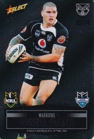 2012 NRL Champions Unpeeled Parallel Card - SS174 Russell Packer Warriors