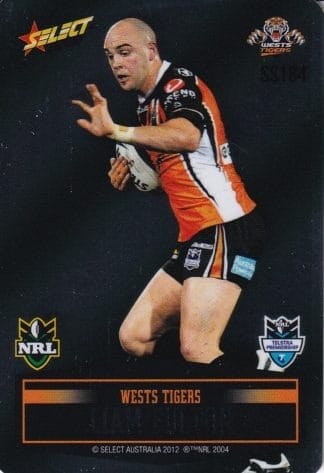 2012 NRL Champions Unpeeled Parallel Card - SS184 Liam Fulton Wests Tigers