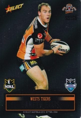 2012 NRL Champions Unpeeled Parallel Card - SS186 Gareth Ellis Wests Tigers