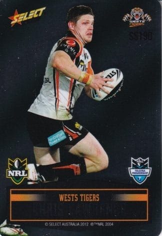 2012 NRL Champions Unpeeled Parallel Card - SS190 Chris Lawrence Wests Tigers
