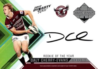 2012 NRL Dynasty Medallist Signature - AWS2 Daly Cherry-Evans Manly Sea Eagles