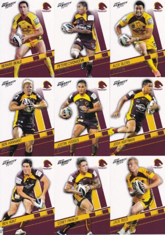 2012 NRL Dynasty Base Team Set - Brisbane Broncos