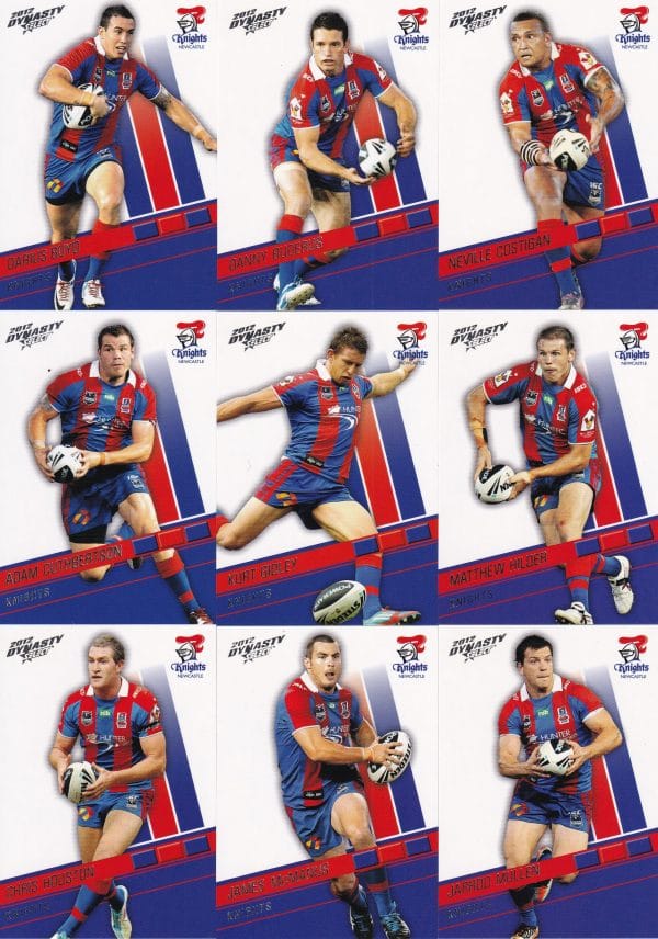 2012 NRL Dynasty Base Team Set - Newcastle Knights