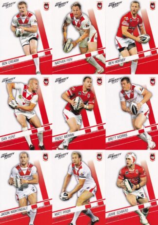2012 NRL Dynasty Base Team Set - St George Dragons