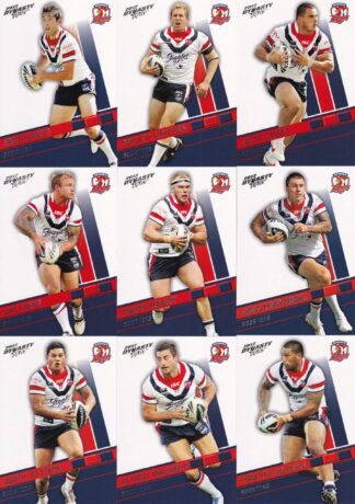 2012 NRL Dynasty Base Team Set - Sydney Roosters