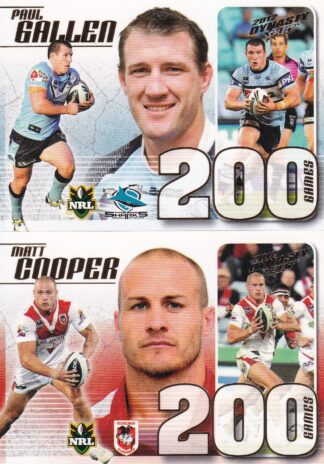 2012 NRL Dynasty Case Cards