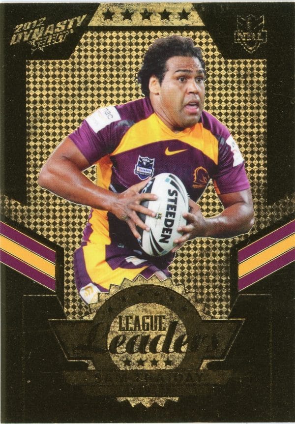 2012 NRL Dynasty Gold League Leader - LLG01 Sam Thaiday Brisbane Broncos