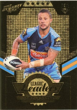 2012 NRL Dynasty Gold League Leader - LLG05 Scott Prince Gold Coast Titans