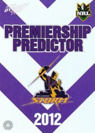 2012 NRL Dynasty Premiership Predictor - PC07 Melbourne Storm