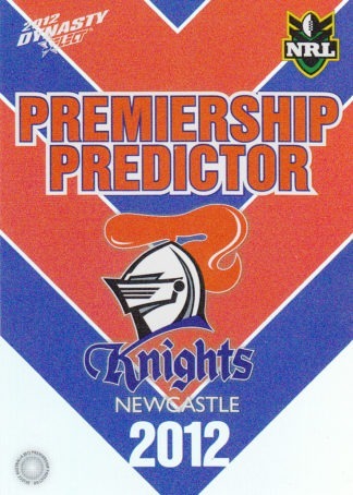 2012 NRL Dynasty Premiership Predictor - PC08 Newcastle Knights