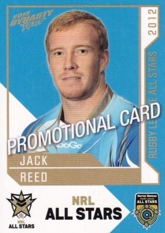 2012 NRL Dynasty Promotional Card - AS23 Jack Reed NRL All Stars