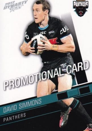 2012 NRL Dynasty Promotional Card - Base 133 David Simmons Penrith Panthers