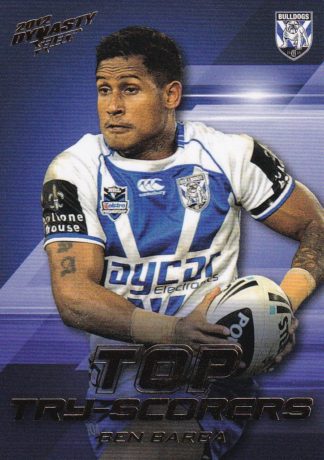 2012 NRL Dynasty Top Try Scorer - TT03 Ben Barba Canterbury Bulldogs