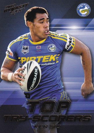 2012 NRL Dynasty Top Try Scorer - TT10 Ken Sio Parramatta Eels