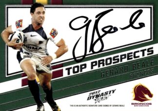 2012 NRL Dynasty Top Prospect - TPS01 Gerard Beale Brisbane Broncos