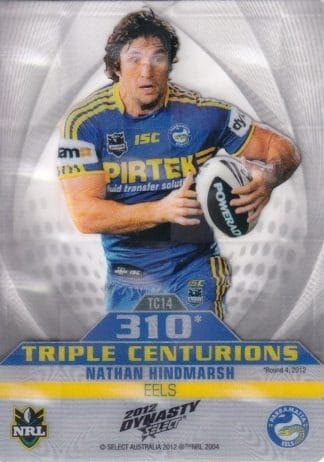 2012 NRL Dynasty Triple Centurion - TC14 Nathan Hindmarsh Parramatta Eels
