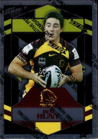 2012 NRL Dynasty Upside Down Silver Parallel - USP011 Ben Hunt Brisbane Broncos