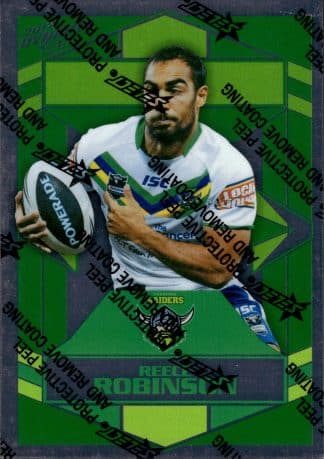 2012 NRL Dynasty Upside Down Silver Parallel - USP025 Reece Robinson Canberra Raiders