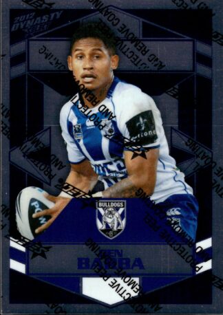 2012 NRL Dynasty Upside Down Silver Parallel - USP029 Ben Barba Canterbury Bulldogs
