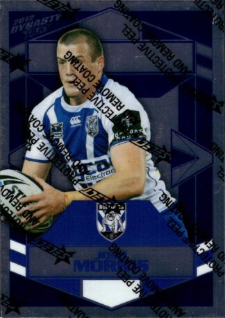 2012 NRL Dynasty Upside Down Silver Parallel - USP036 Josh Morris Canterbury Bulldogs