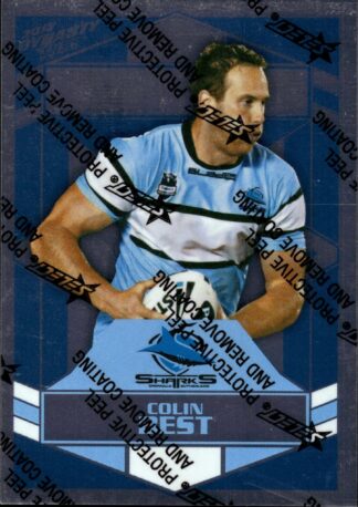 2012 NRL Dynasty Upside Down Silver Parallel - USP041 Colin Best Cronulla Sharks