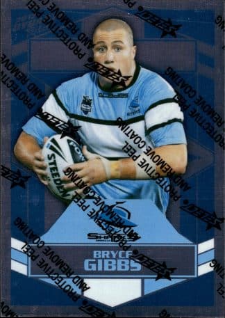 2012 NRL Dynasty Upside Down Silver Parallel - USP047 Bryce Gibbs Cronulla Sharks