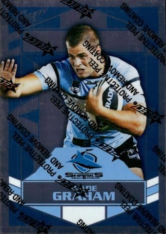 2012 NRL Dynasty Upside Down Silver Parallel - USP048 Wade Graham Cronulla Sharks