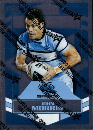 2012 NRL Dynasty Upside Down Silver Parallel - USP049 John Morris Cronulla Sharks