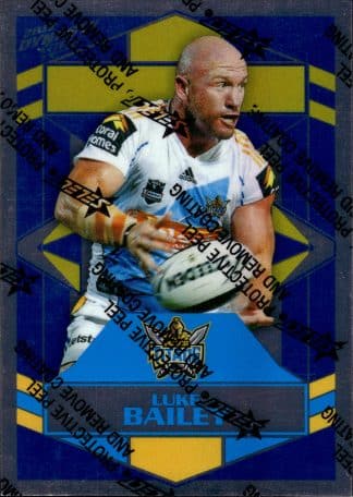 2012 NRL Dynasty Upside Down Silver Parallel - USP053 Luke Bailey Gold Coast Titans