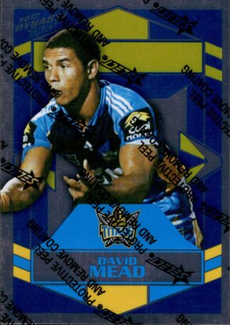 2012 NRL Dynasty Upside Down Silver Parallel - USP059 David Mead Gold Coast Titans