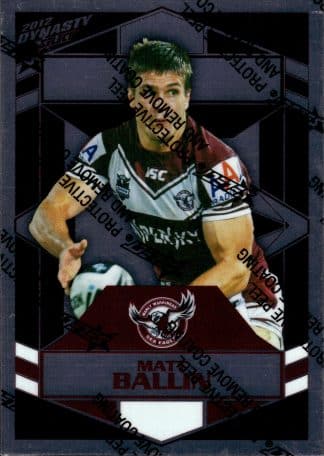 2012 NRL Dynasty Upside Down Silver Parallel - USP065 Matt Ballin Manly Sea Eagles