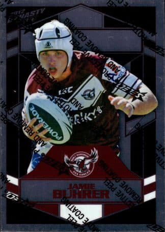 2012 NRL Dynasty Upside Down Silver Parallel - USP066 Jamie Buhrer Manly Sea Eagles