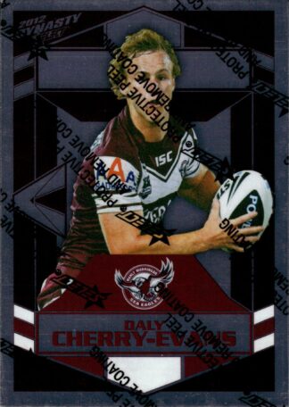 2012 NRL Dynasty Upside Down Silver Parallel - USP067 Daly Cherry-Evans Manly Sea Eagles