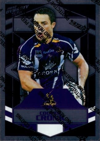 2012 NRL Dynasty Upside Down Silver Parallel - USP079 Cooper Cronk Melbourne Storm
