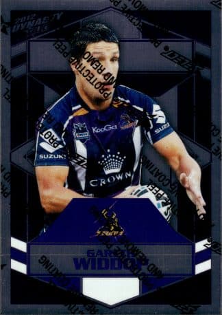 2012 NRL Dynasty Upside Down Silver Parallel - USP088 Gareth Widdop Melbourne Storm