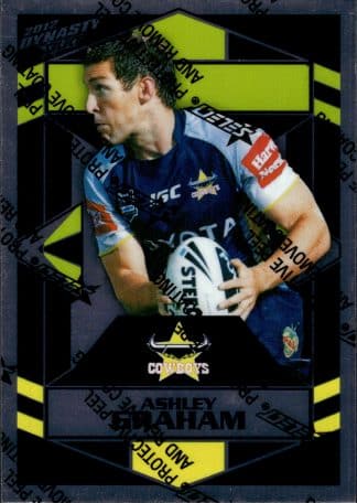 2012 NRL Dynasty Upside Down Silver Parallel - USP102 Ashley Graham North Qld Cowboys
