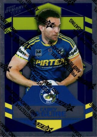 2012 NRL Dynasty Upside Down Silver Parallel - USP119 Casey McGuire Parramatta Eels