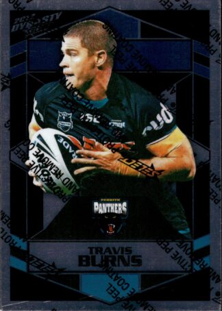 2012 NRL Dynasty Upside Down Silver Parallel - USP125 Travis Burns Penrith Panthers
