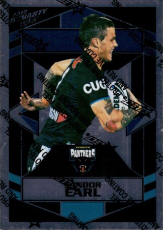 2012 NRL Dynasty Upside Down Silver Parallel - USP127 Sandor Earl Penrith Panthers