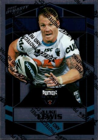 2012 NRL Dynasty Upside Down Silver Parallel - USP131 Luke Lewis Penrith Panthers
