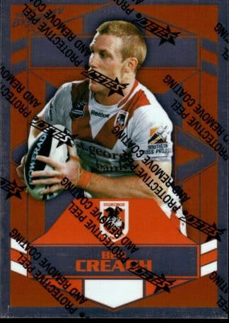 2012 NRL Dynasty Upside Down Silver Parallel - USP137 Ben Creagh St George Dragons