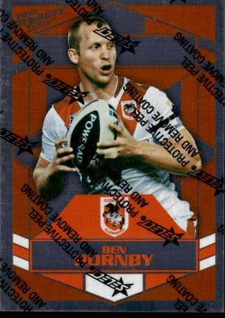 2012 NRL Dynasty Upside Down Silver Parallel - USP139 Ben Hornby St George Dragons