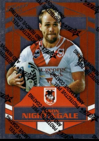2012 NRL Dynasty Upside Down Silver Parallel - USP143 Jason Nightingale St George Dragons