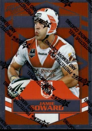 2012 NRL Dynasty Upside Down Silver Parallel - USP145 Jamie Soward St George Dragons