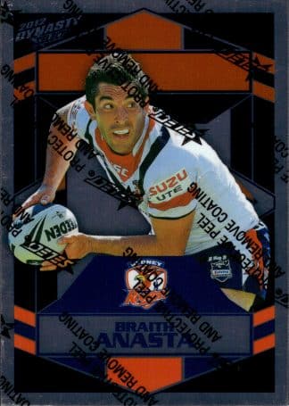 2012 NRL Dynasty Upside Down Silver Parallel - USP161 Braith Anasta Sydney Roosters